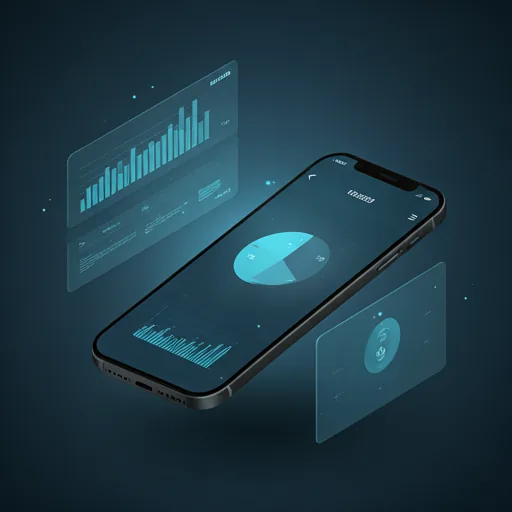 App interface mockup collage